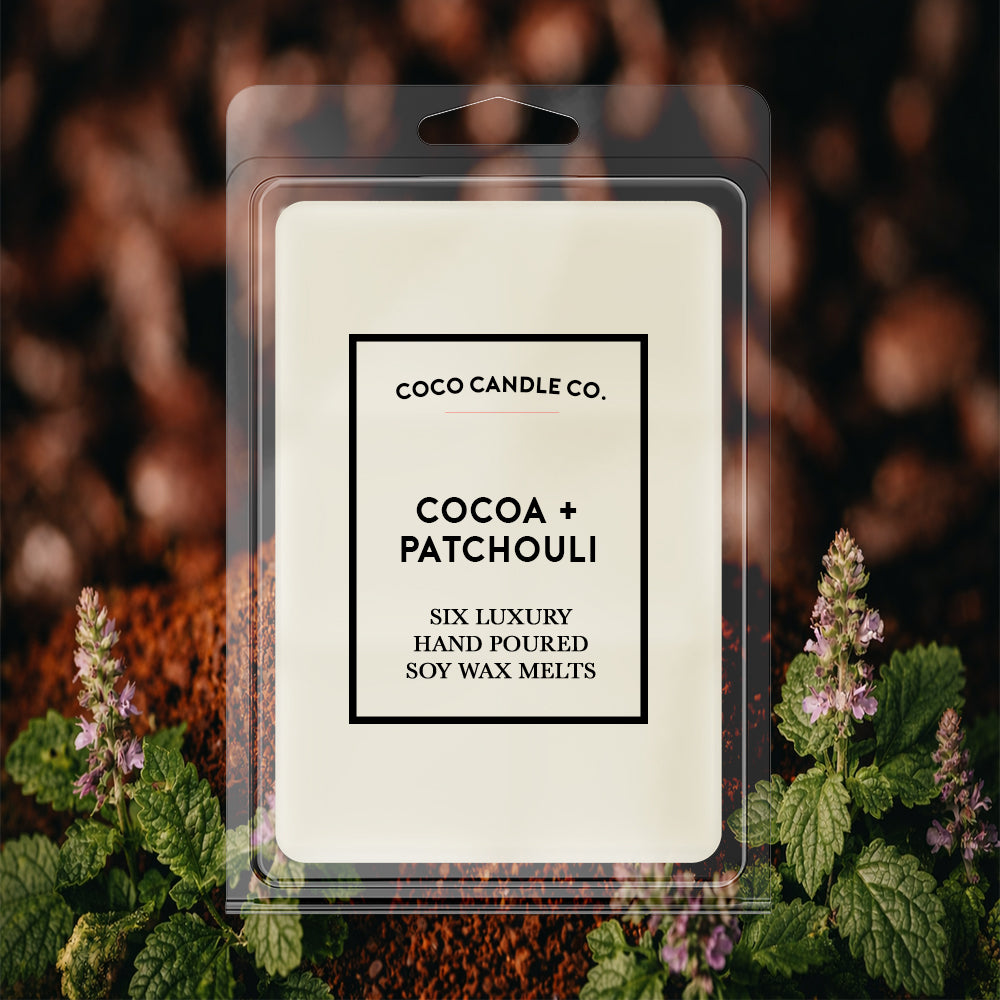 Cocoa and Patchouli Soy Wax Melts - Coco Candle Co.