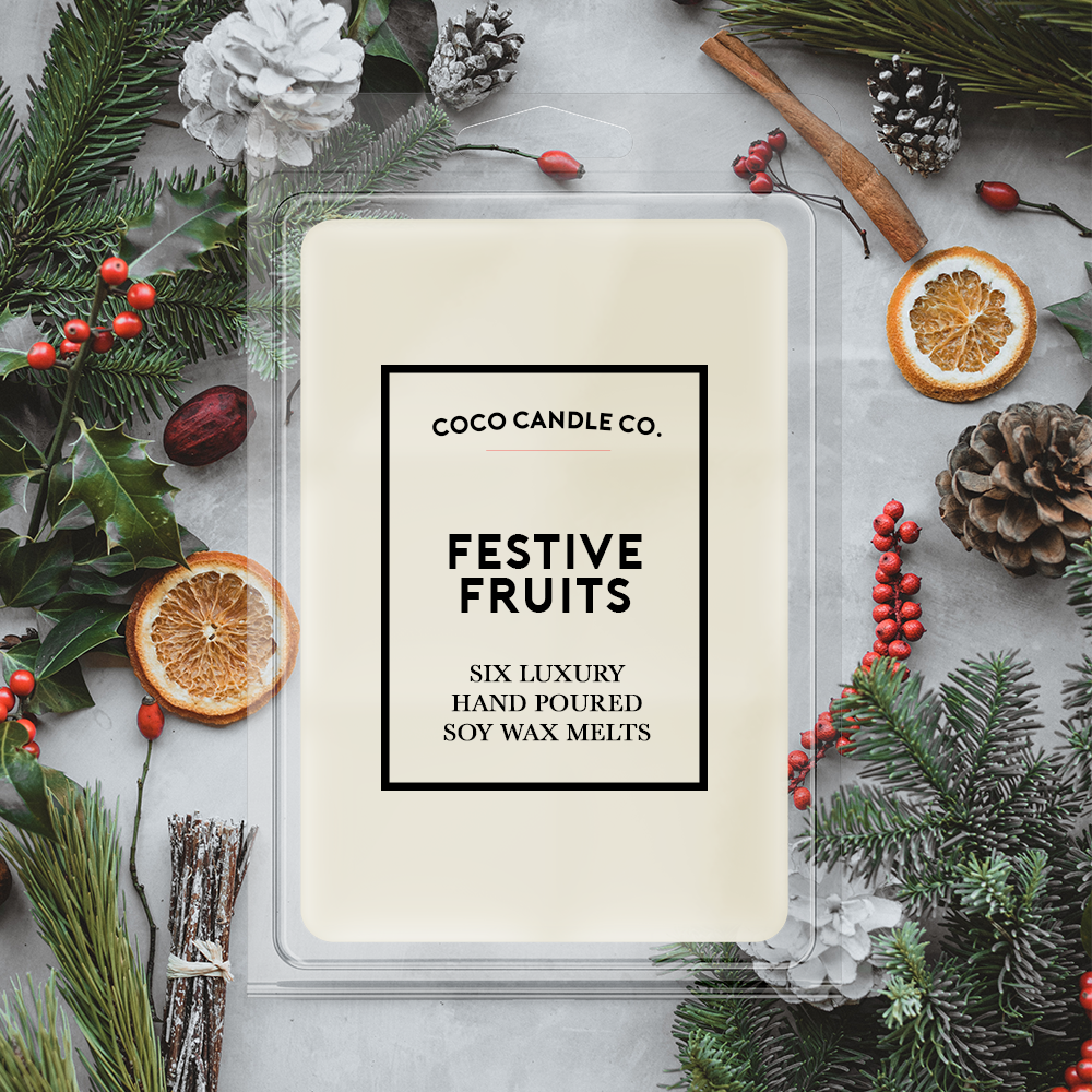 Festive Fruits Christmas Wax Melts - Coco Candle Co.