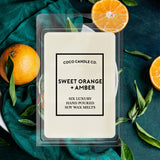 Sweet Orange and Amber Soy Wax Melt - Coco Candle Co.