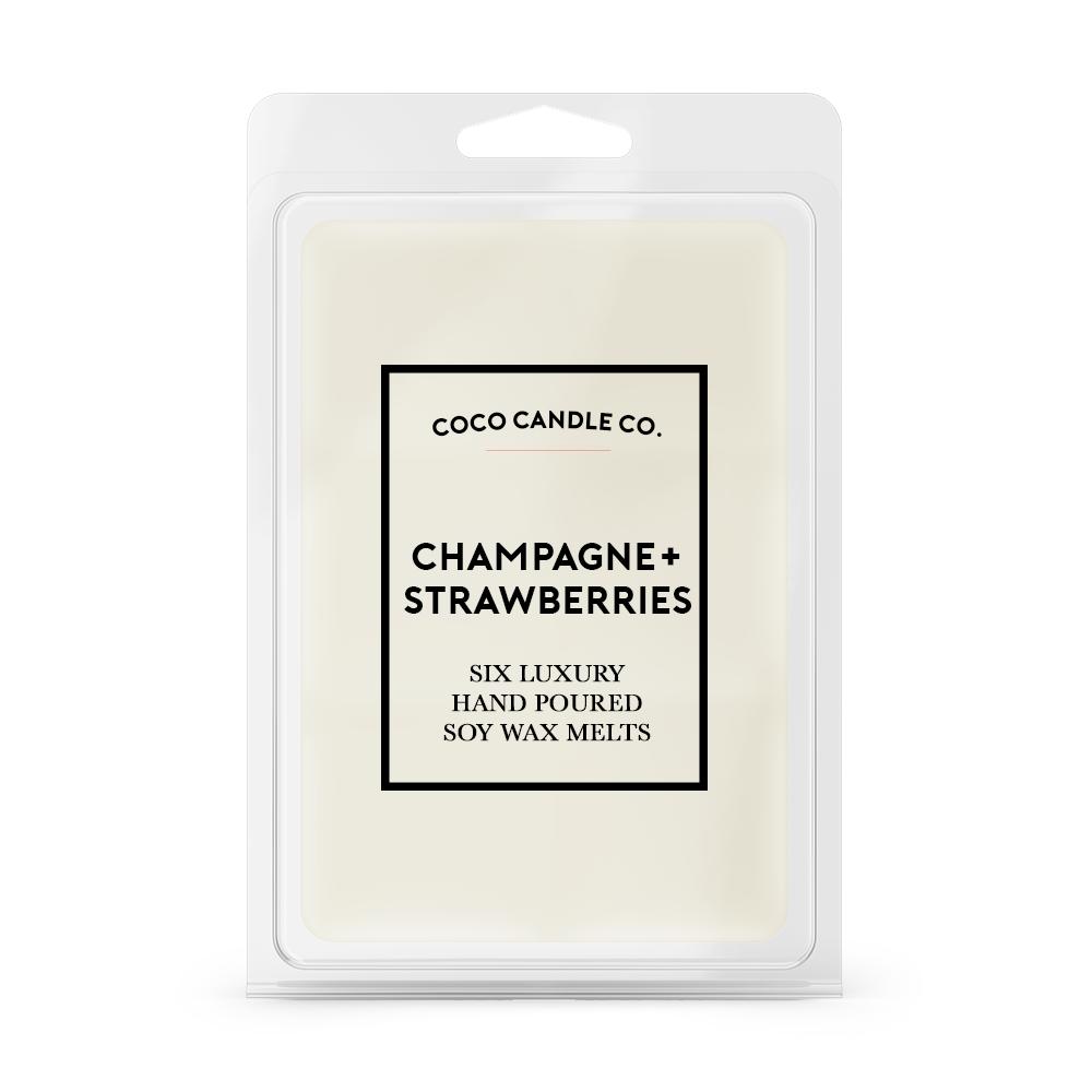 Champagne & Strawberries Soy Wax Melts Wax Melts Coco Candle Co.