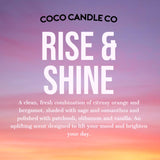 Rise & Shine Soy Wax Melts Wax Melts Coco Candle Co.