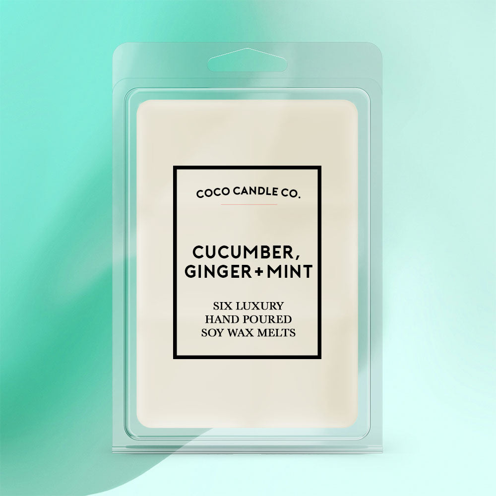 Cucumber, Ginger and Mint Soy Wax Melts - Coco Candle Co.