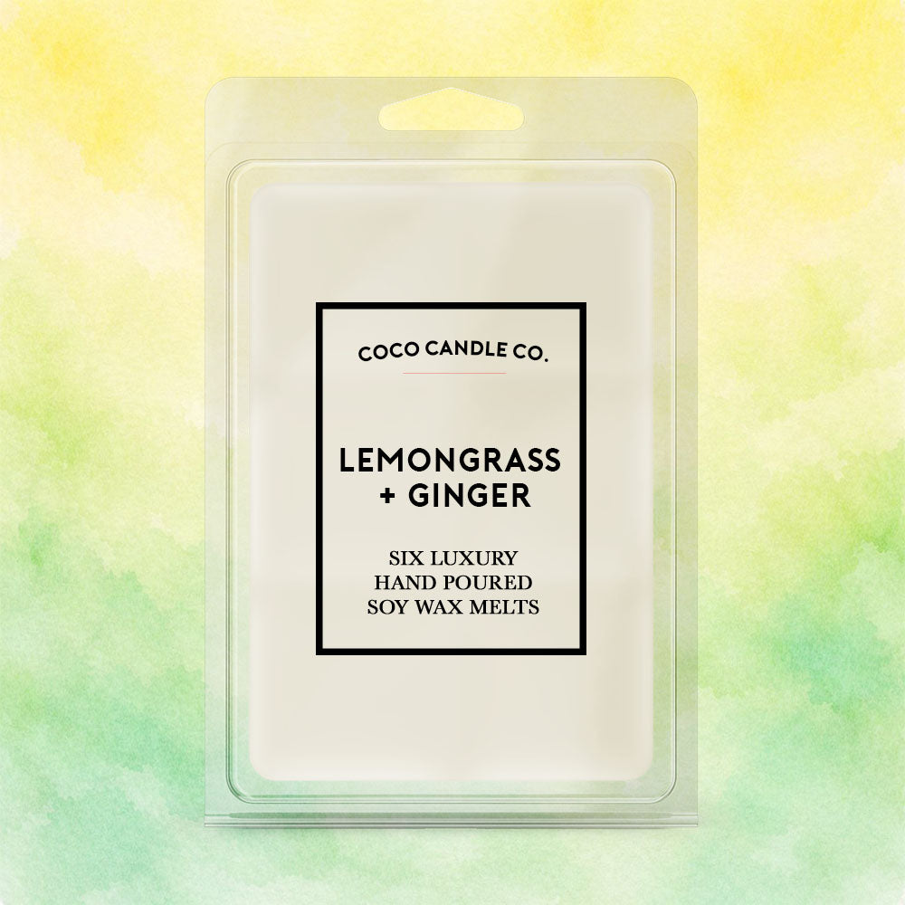 Lemongrass and Ginger Soy Wax Melts - Coco Candle Co.