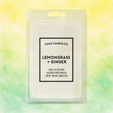 Lemongrass and Ginger Soy Wax Melts - Coco Candle Co.