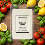 Tuscan Herbs Soy Wax Melt - Coco Candle Co.