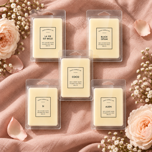 Best Selling Female Designer Inspired Wax Melt Bundle - 5 Luxury Soy Melts - Coco Candle Co.