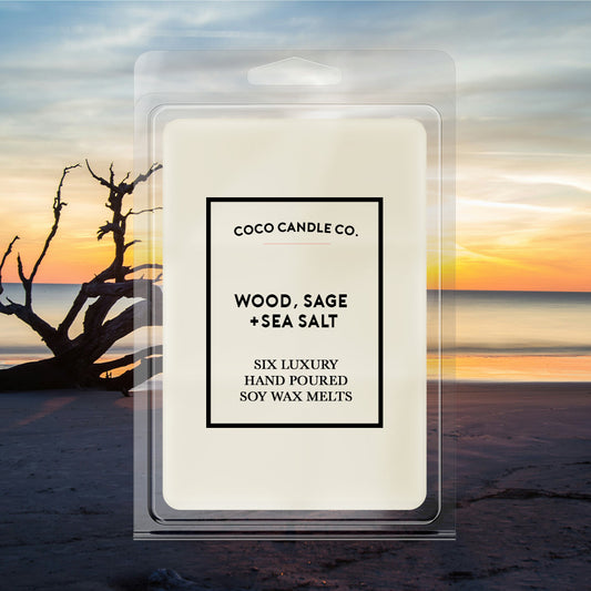 Wood, Sage & Sea Salt Soy Wax Melts - Coco Candle Co.