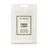 Fresh Linen Soy Wax Melts Wax Melts Coco Candle Co.